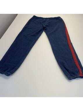 Tommy Hilfiger Women’s  Pants blue And Red Side Stripe Size M draw string Cotton